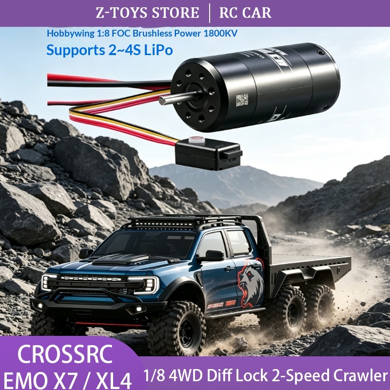 Rc Hobby Grade Crawler - CROSSRC EMO X7 XL4 Camioneta Todoterreno