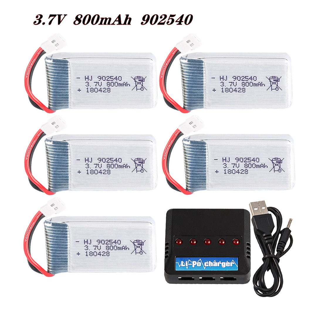 Rc Hobby Usa - Batería Lipo de 3,7 V, 800mAh,