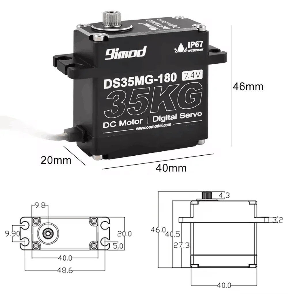 9imod DS35MG Servo Digital de  - Rc Hobby Grade Crawler reseña y precio