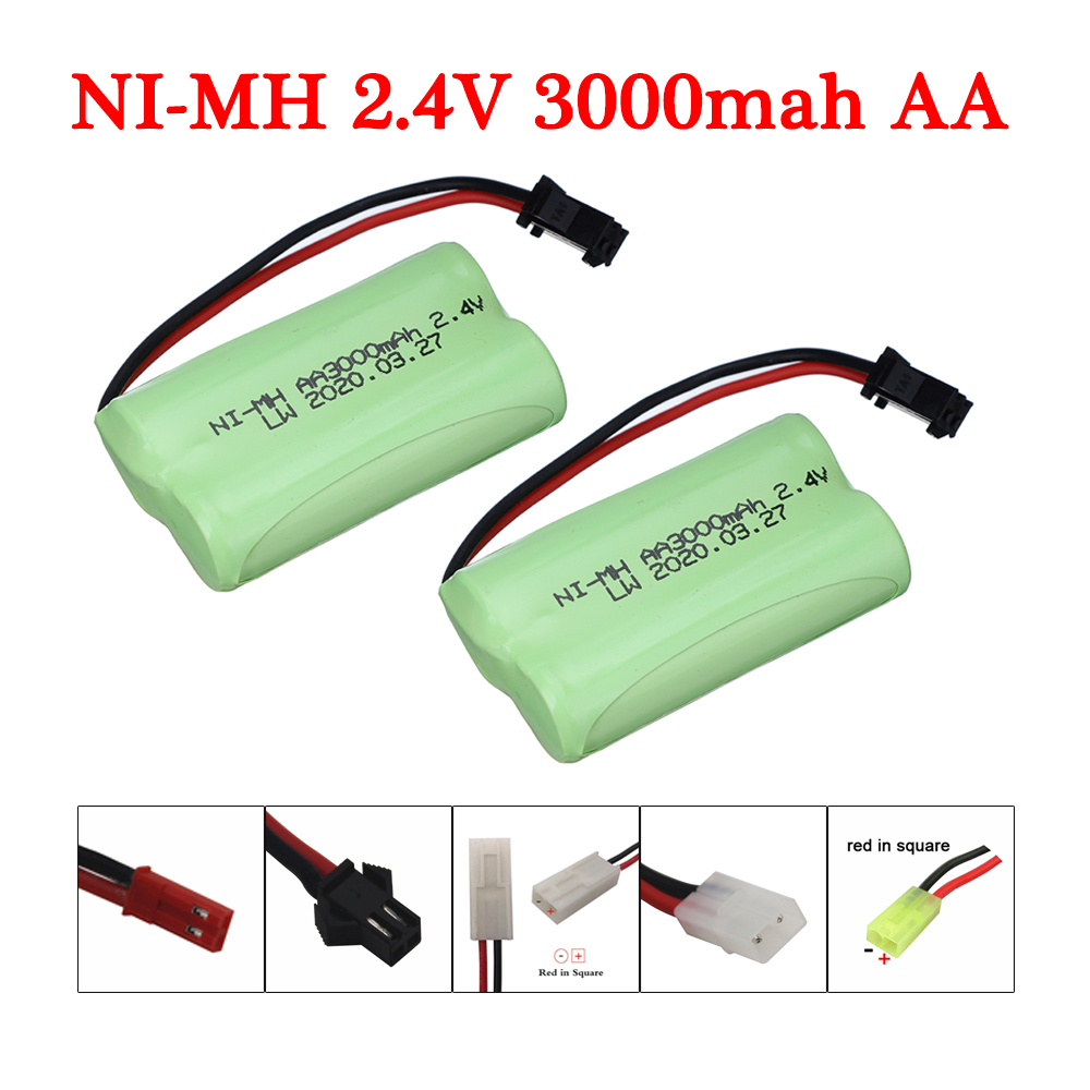 Batería AA NIMH de 2,4 V y 300 - Rc Hobby Trucks reseña y precio